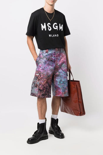 T-shirt Nero Uomo Stampa Logo - 2