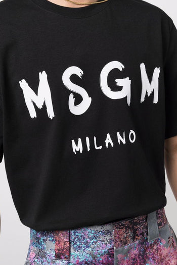 T-shirt Nero Uomo Stampa Logo - 4