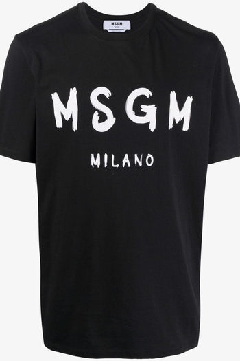 T-shirt Nero Uomo Stampa Logo - 5