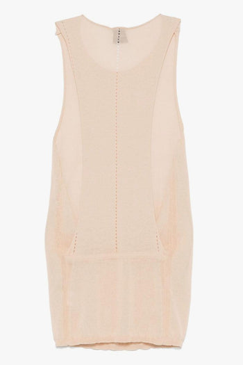 Donna Canotta Beige In Maglia - 2