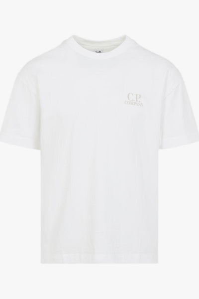 T-shirt Bianco Uomo Logo Posteriore