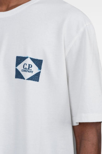 T-shirt Bianco Uomo Stampa Posteriore - 3