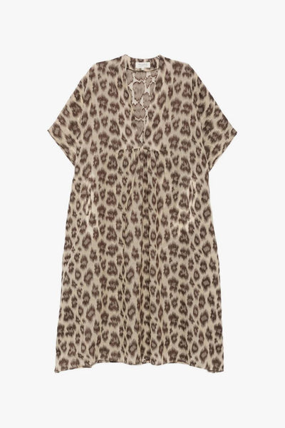 Abito Maculato Donna Beige