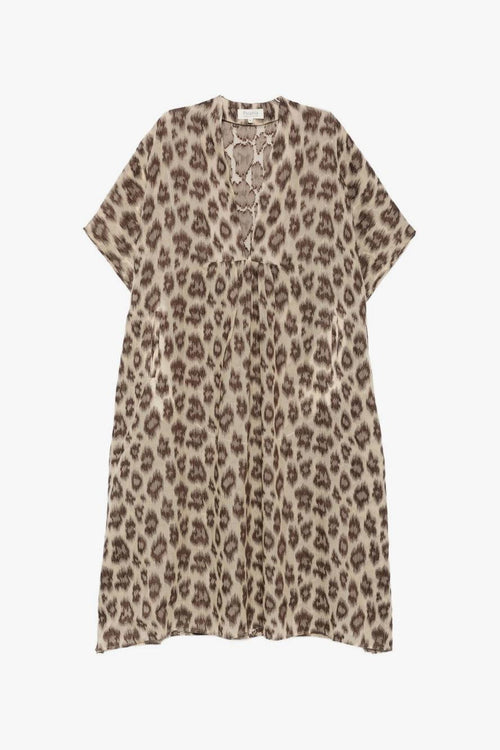 Abito Maculato Donna Beige