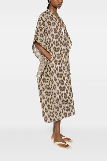 Abito Maculato Donna Beige - 2