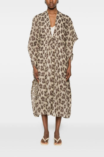 Abito Maculato Donna Beige - 3