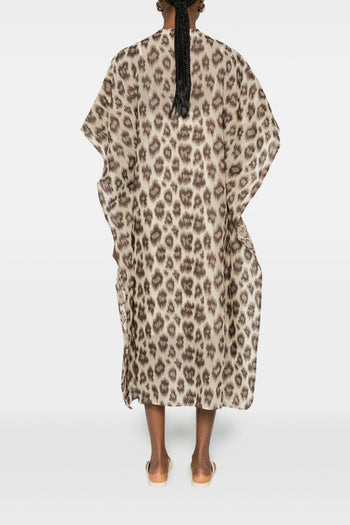 Abito Maculato Donna Beige - 5