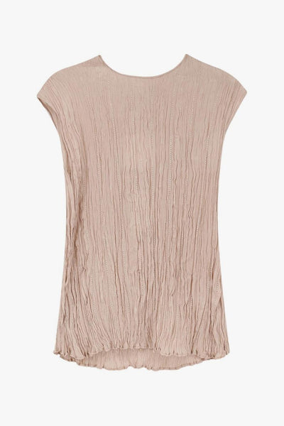 Top Sfrangiato Donna Rosa