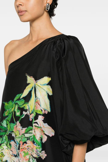 Abito Floreale Donna Nero - 3