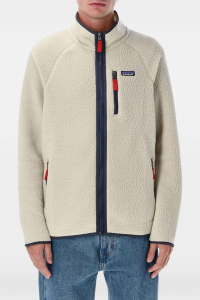 Giubbotto Beige Uomo Retro Pile