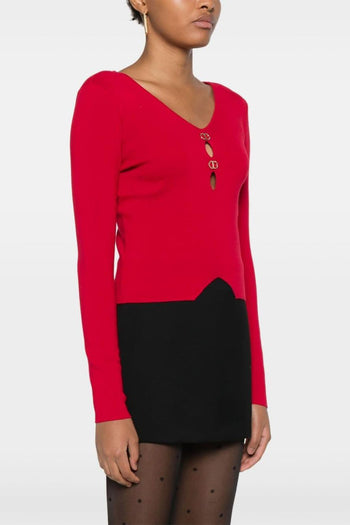 Maglia Rosso Donna - 5