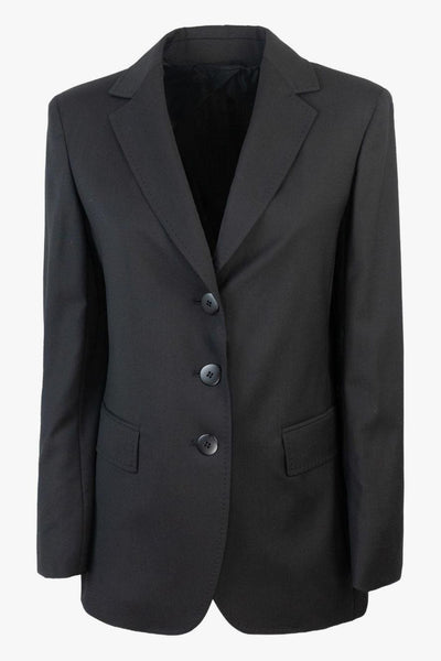 Giacca Nero Donna Tre Bottoni