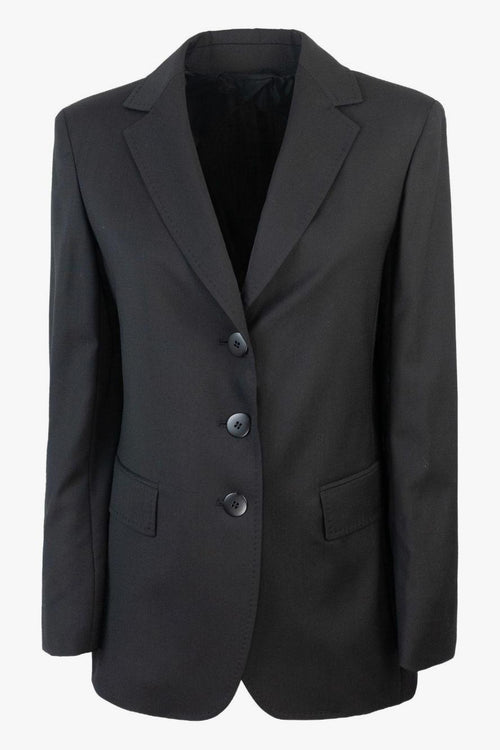 Giacca Nero Donna Tre Bottoni