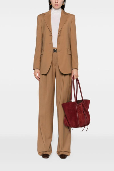 Giacca Marrone Donna Monopetto