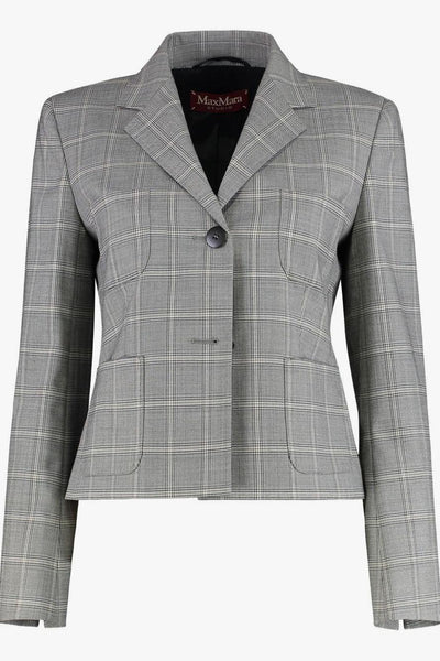 Giacca Grigio Donna a Quadri