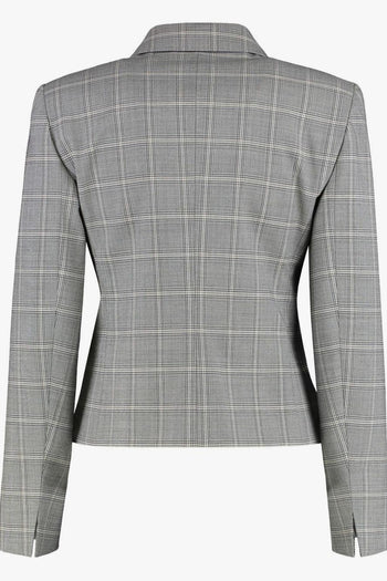 Giacca Grigio Donna a Quadri - 2
