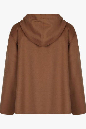 Felpa Marrone Donna Cappuccio - 2