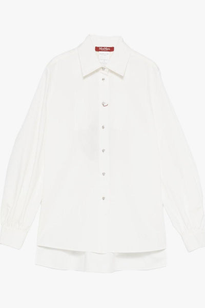 Camicia Bianco Donna con Cut Out