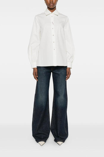 Camicia Bianco Donna con Cut Out - 2