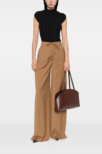 Pantalone Marrone Donna con Coulisse - 2