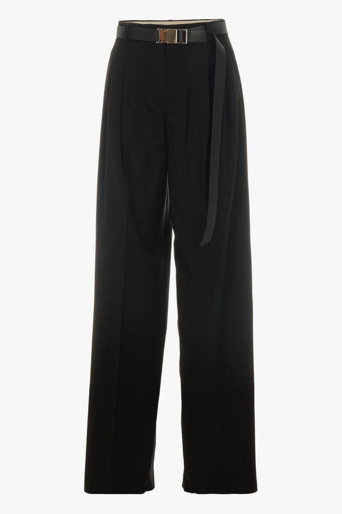 Pantalone Nero Donna con Fibbia