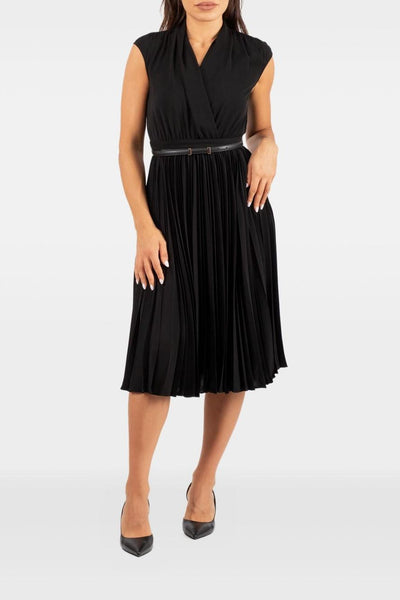 Abito Nero Donna con Cintura