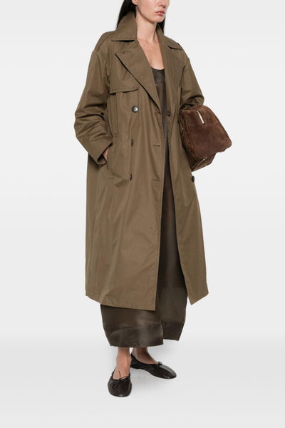 Trench Doppiopetto Donna Verde