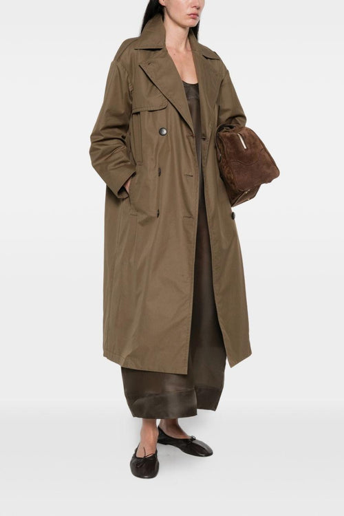 Trench Doppiopetto Donna Verde