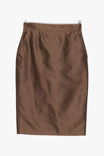 Gonna Midi Tegoista Donna Marrone - 5