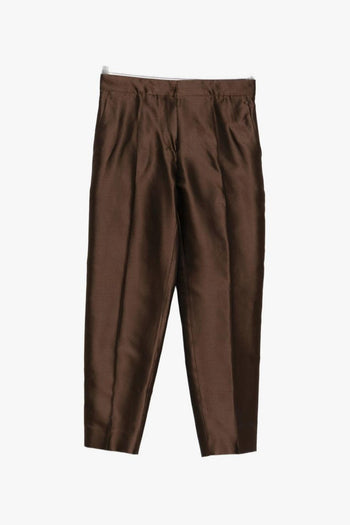 Pantalone Pince Donna Marrone - 5