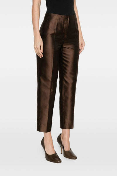 Pantalone Pince Donna Marrone