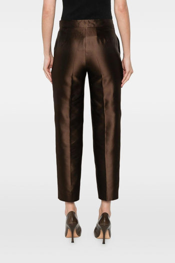 Pantalone Pince Donna Marrone - 3