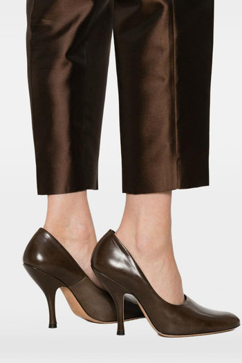 Pantalone Pince Donna Marrone - 4