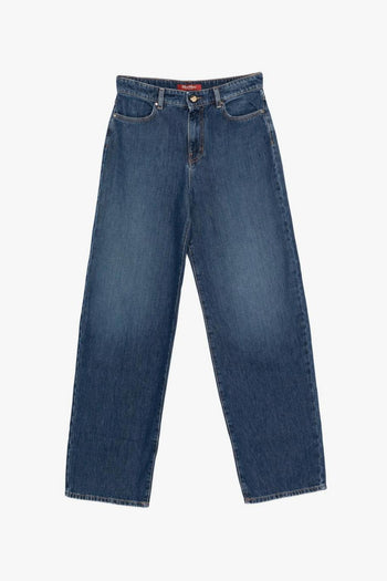Jeans Gamba Dritta Donna Blu - 5