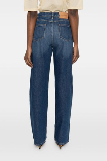 Jeans Gamba Dritta Donna Blu - 3