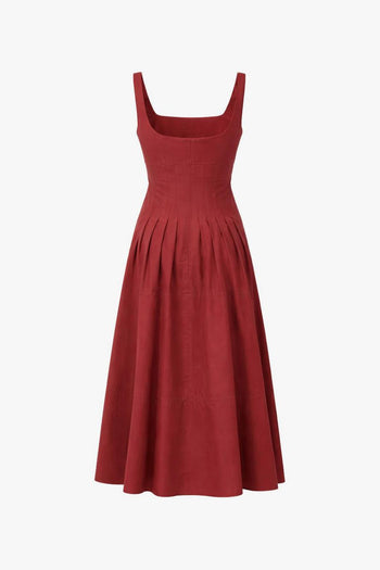Abito Plissettato Donna Rosso - 2
