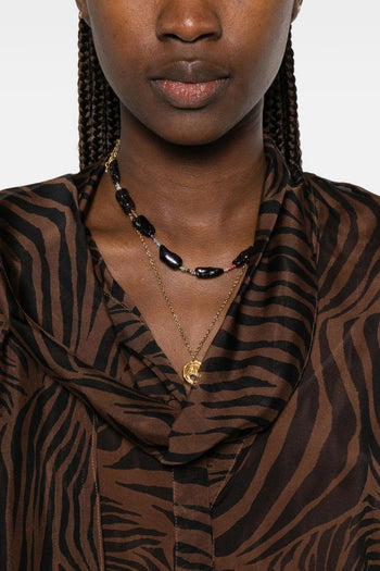 Camicia Zebrata Donna Marrone - 3