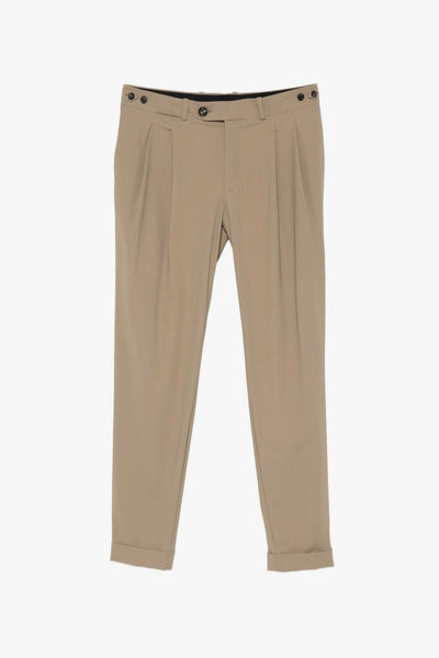 Pantalone Surflex Chino Double Pence Uomo Marrone