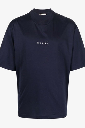 T-shirt Blu Uomo Micro Logo - 3