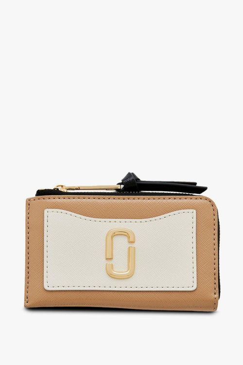 Donna Portafogli Marrone Zip Multi Wallet