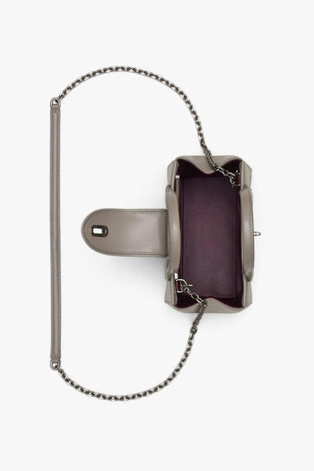 The Turnlock Crossbody Tote Bag Donna Borsa Grigio - 7