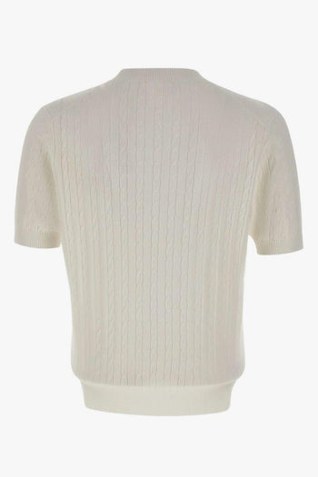 Maglia Trecce Uomo Bianco - 3