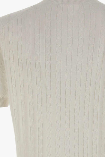 Maglia Trecce Uomo Bianco - 4