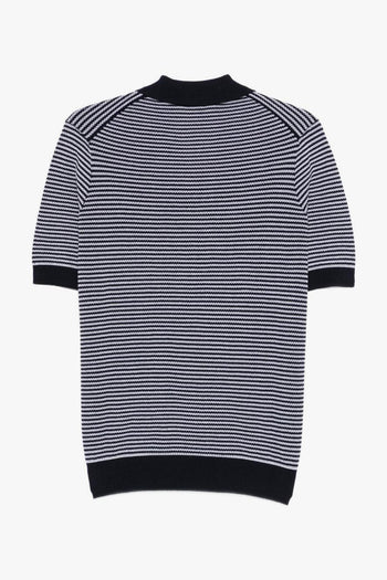 Polo Righe Uomo Blu - 2