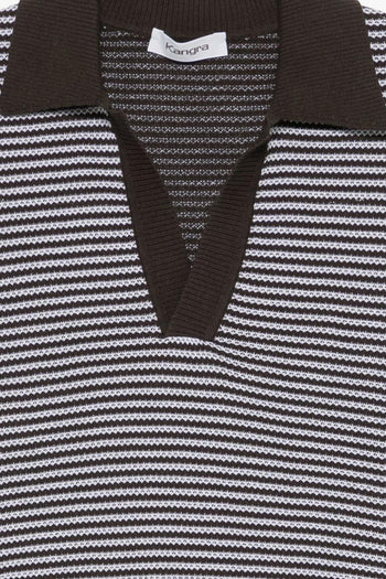 Polo Righe Uomo Marrone - 3