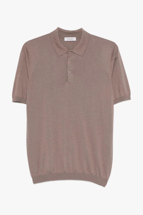 Polo Tre Bottoni Uomo Beige