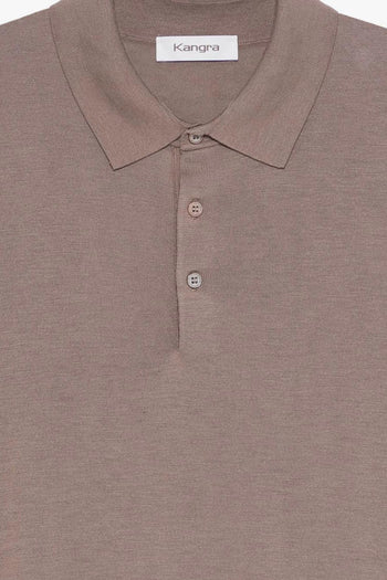 Polo Tre Bottoni Uomo Beige - 3