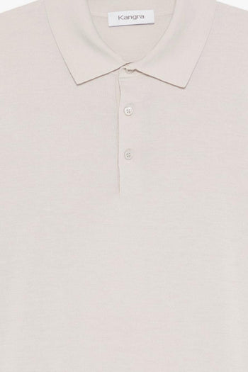 Polo Tre Bottoni Uomo Beige - 3