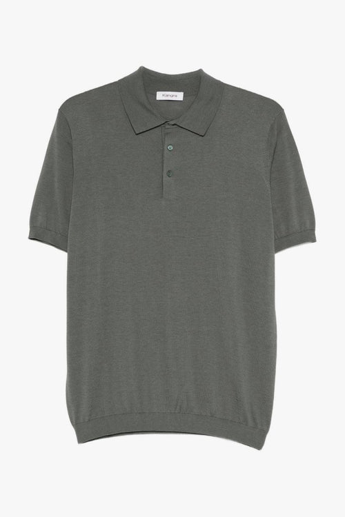 Polo Tre Bottoni Uomo Verde