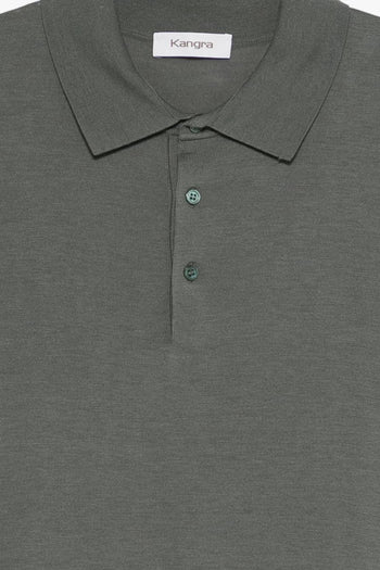 Polo Tre Bottoni Uomo Verde - 3
